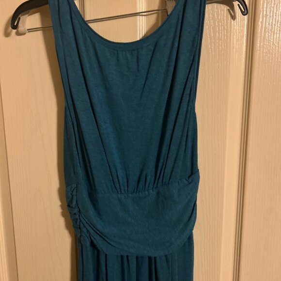 M.S.S.P Max Studio Specialty Products Greenblue Dress Size Large Long Preloved - Picture 8 of 11